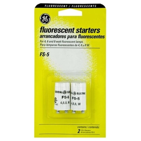 Ge Ballast Ge Ballast 64821 2 Pack 4  6 & 8 Watt Fluorescent Starters 64821